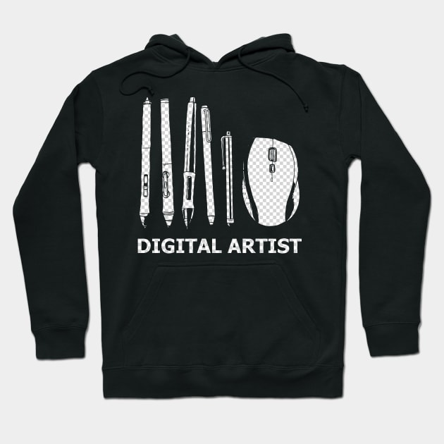 Digital Artist Hoodie by eranfowler